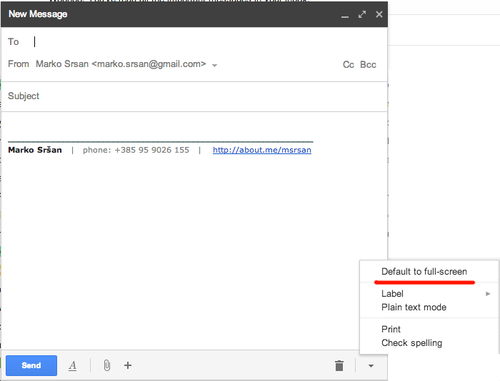 New Gmail Compose